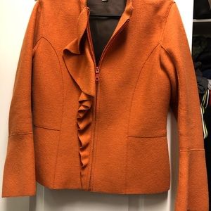 Beyond Threads Alpaca Zippered Jacket Small